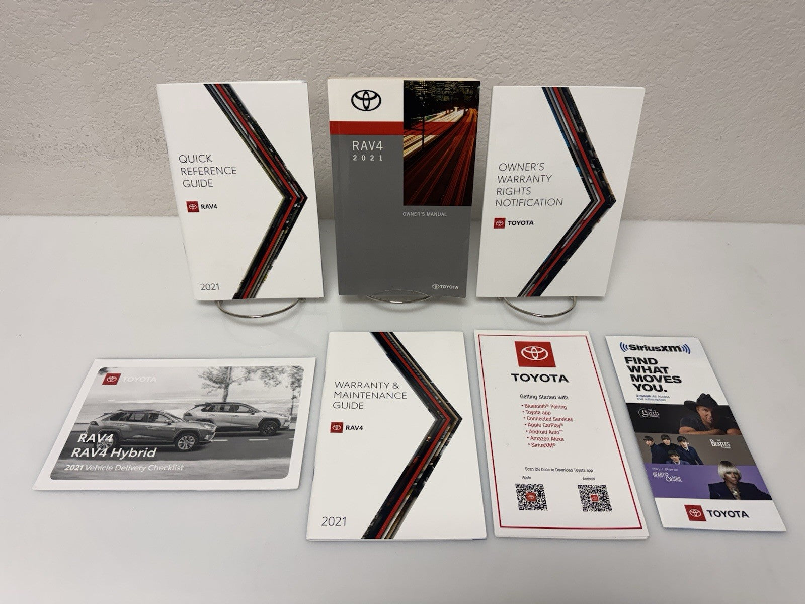 2021 Toyota RAV4 Genuine OEM Owner's Manual Set