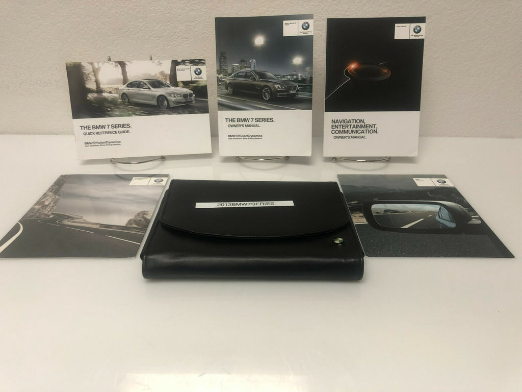 2013 BMW 7 Series 740i Li 750i 760Li xDrive OEM Owner's Manual w/Case