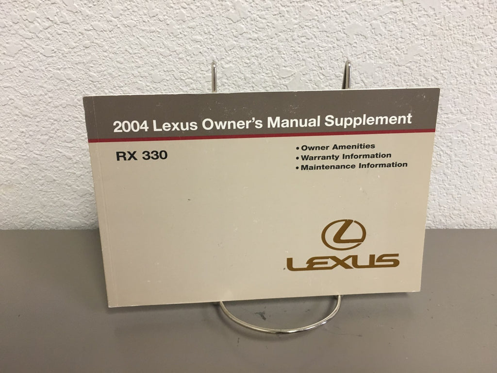 2004 Lexus RX 330 Genuine OEM Owner's Manual Set W/ Case & Navigation Manual