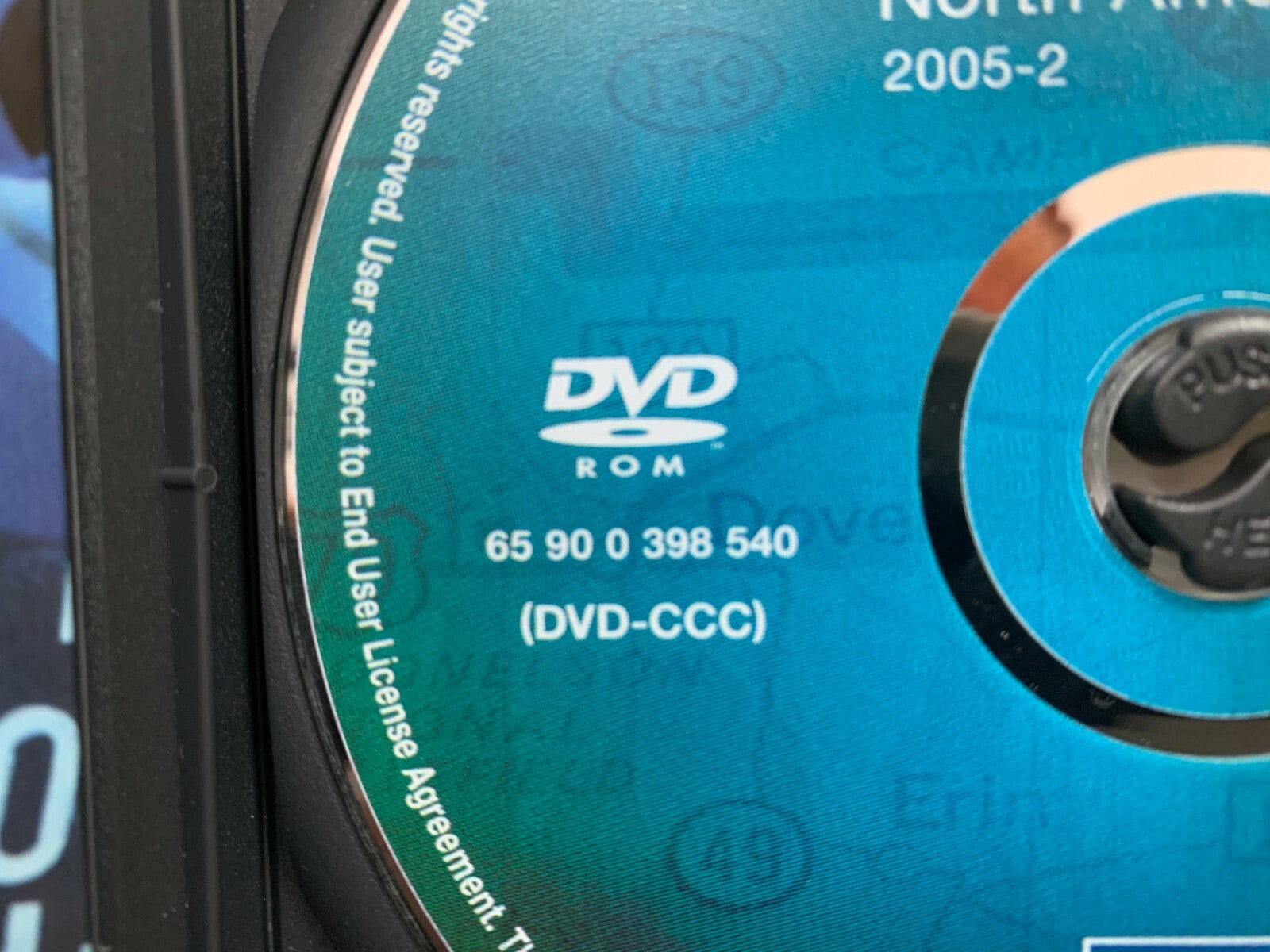 2005 BMW Genuine Navigation Disc Digital Road Map North America 65 90 0 398 540