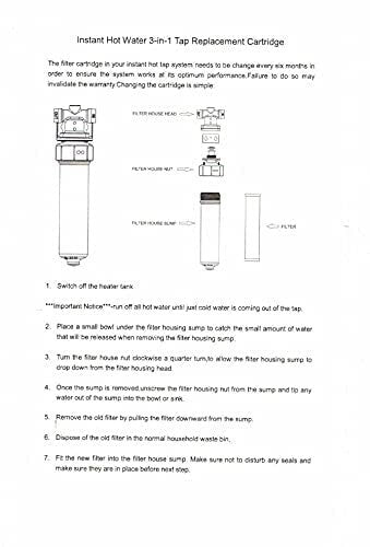 Westbrass F400 Single Stage Water Filter.  FREE SHIPPING INCLUDED!