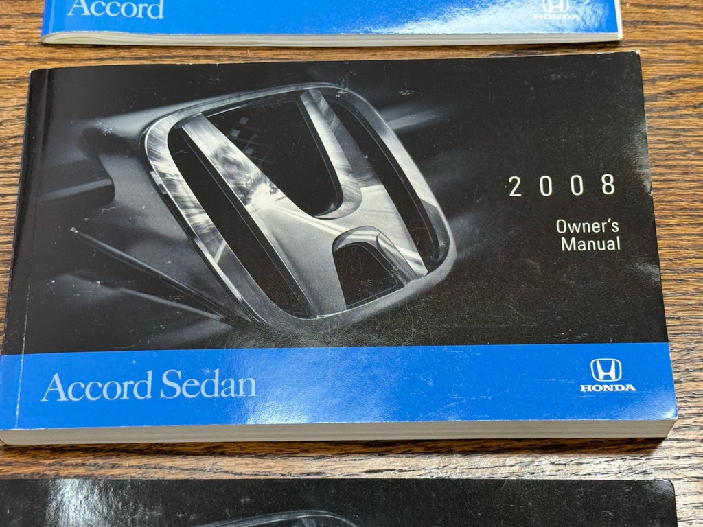 2008 Honda Accord Sedan Genuine Factory OEM Owner's Manual Set--Free Shipping