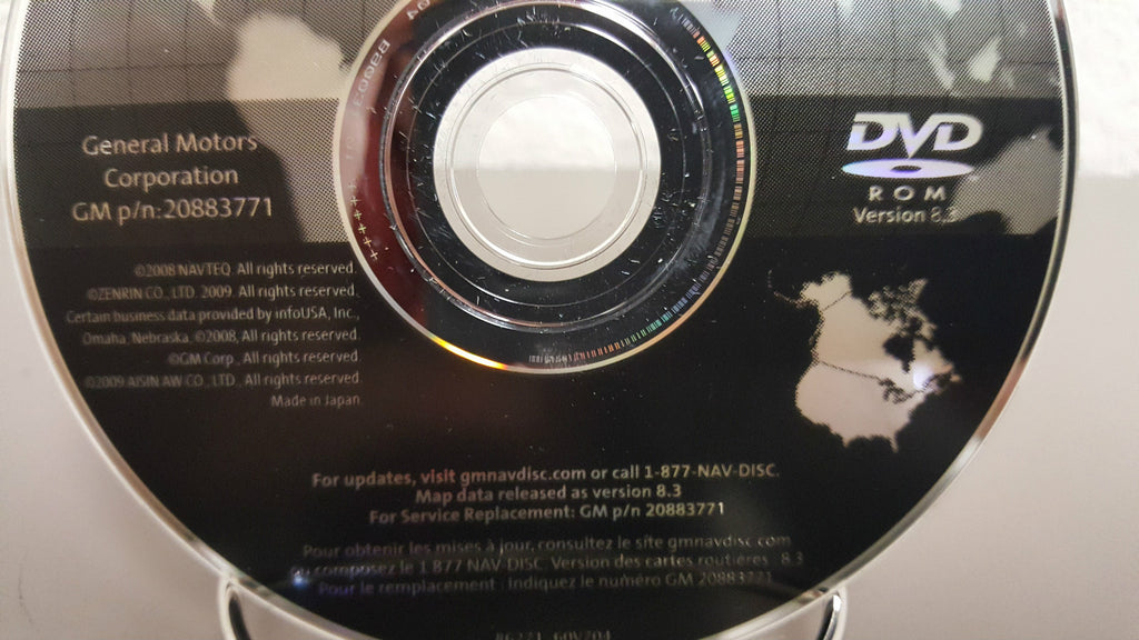 2009 2010 2011 2012 GM Navigation DVD Map Buick Lucerne  Cadillac Escalade