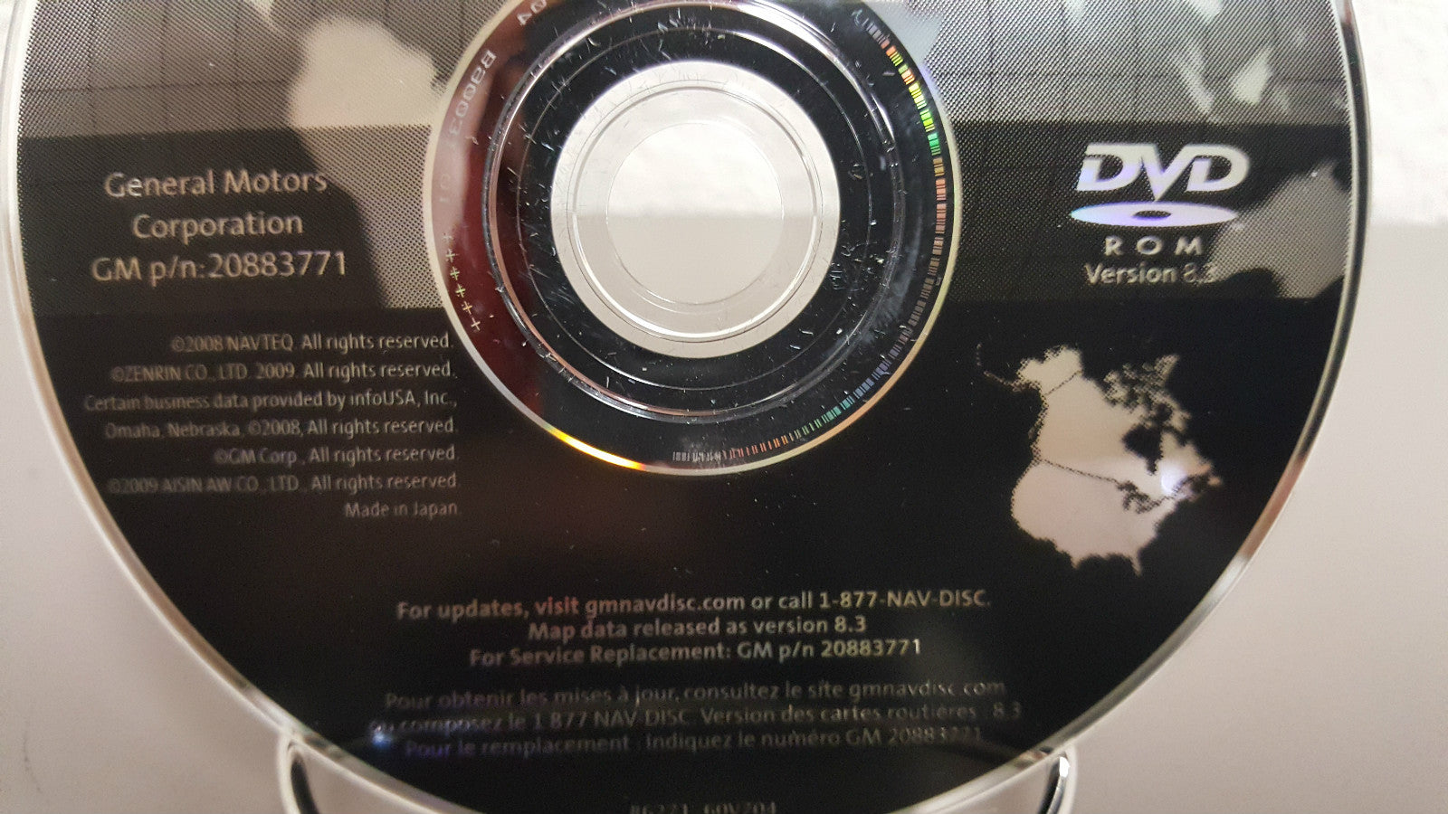 2009 2010 2011 2012 GM Navigation DVD Map Buick Lucerne  Cadillac Escalade