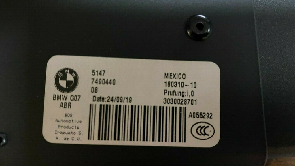 2019 2020 2021 BMW X7 Privacy Cargo Cover Genuine OEM 5147749044008 G07 ABR
