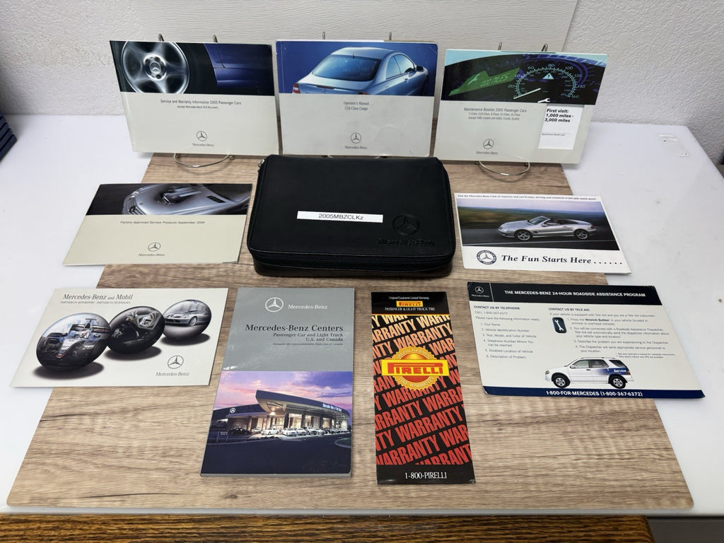 2005 Mercedes Benz CLK-Class Coupe CLK320 CLK500 CLK55AMG OEM Owner's Manual Set