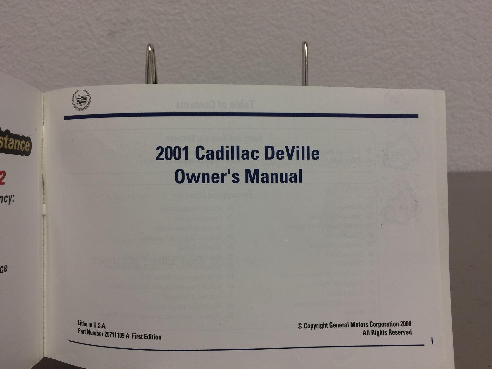 2001 Cadillac DeVille Genuine OEM Owner's Manual Set w/Case--Free Shipping!
