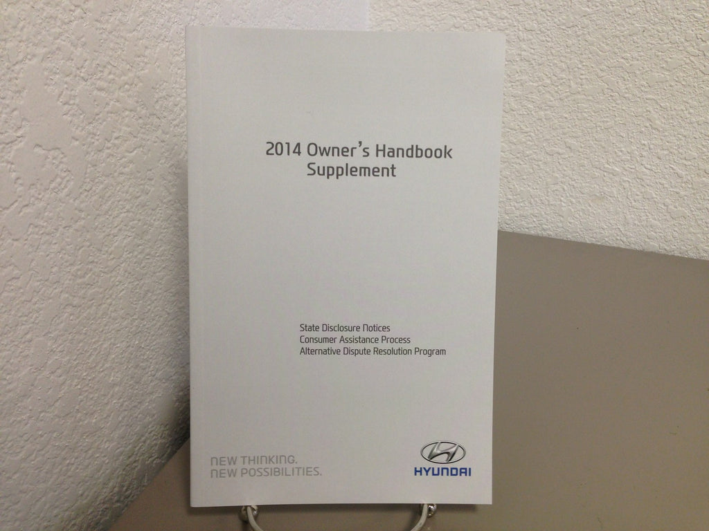 2014 Hyundai Accent OEM Owner's Manual w/ Supplements & Case