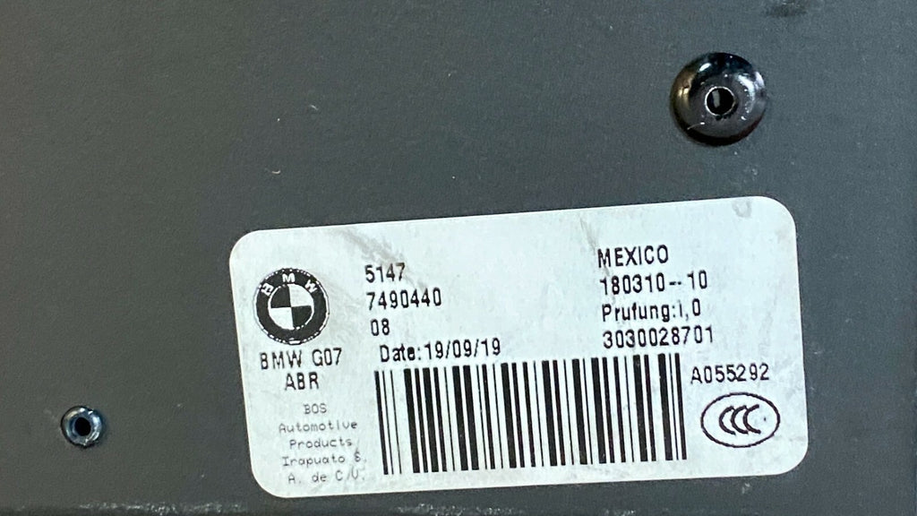 2019 2020 2021 BMW X7 Privacy Shade Cargo Cover Genuine OEM 5147749044008 G07ABR