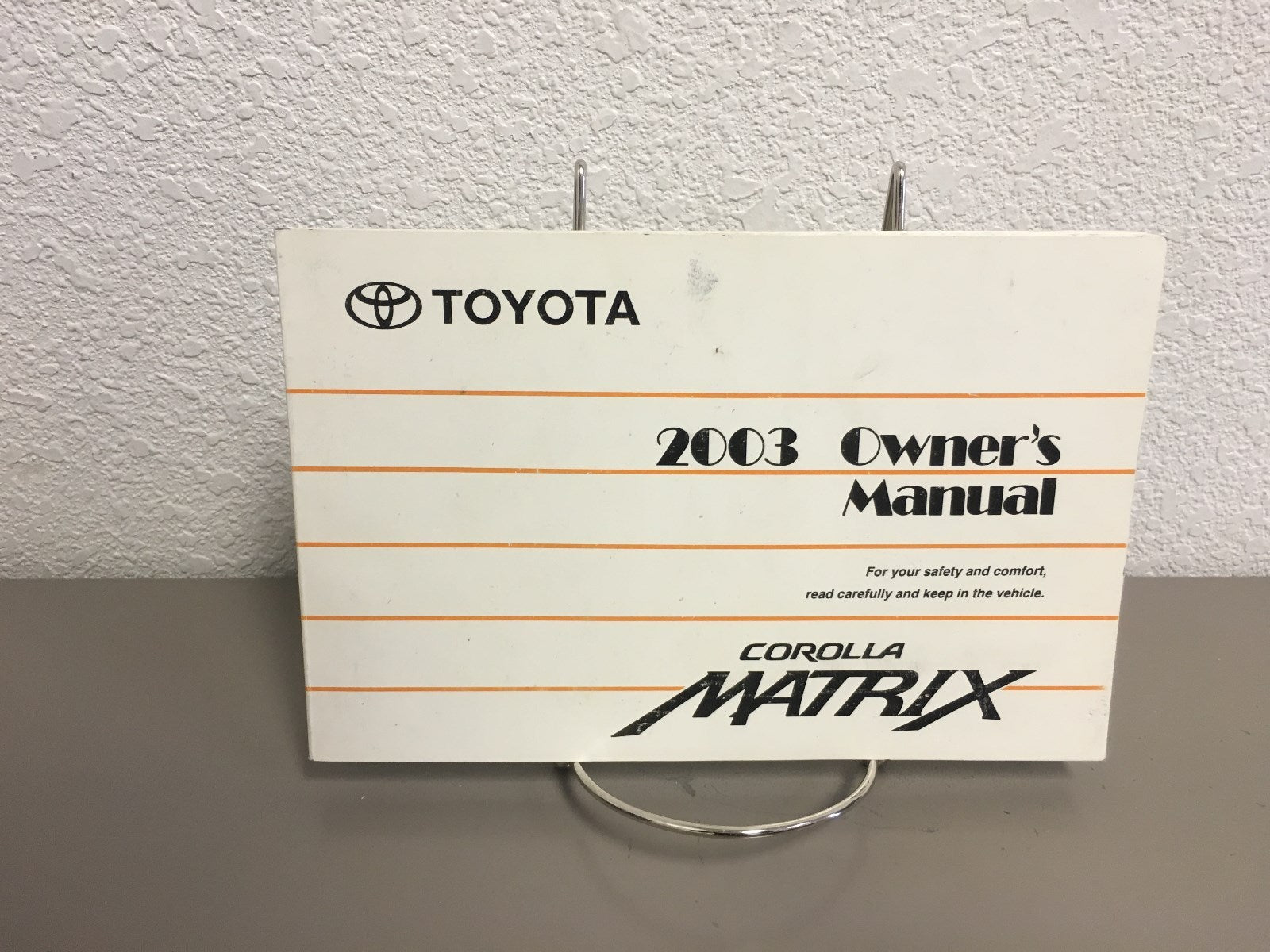 2003 Toyota Matrix Genuine OEM Owner's Manual Set w/Toyota Case-Free Shipping