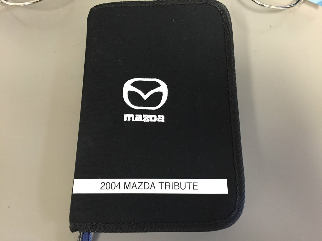2004 Mazda Tribute Genuine OEM Owner's Manual Set w/Case--Fast Free Shipping