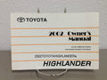 2002 Toyota Highlander Genuine OEM Owner's Manual - Fast Free Shipping