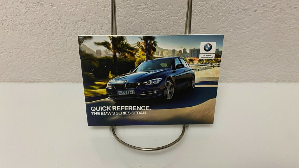 2018 BMW 3 Series Sedan 320i 330i 340i 328d Genuine OEM Owne's Manual Set w/Case