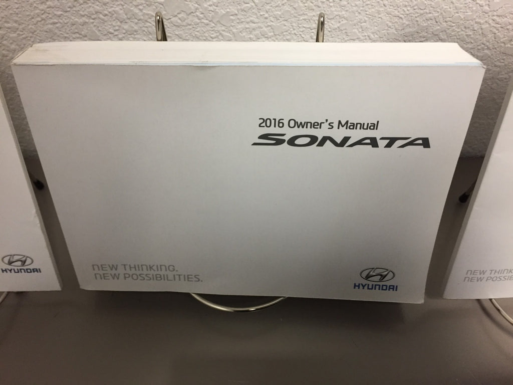 2016 Hyundai Sonata Genuine OEM Owner's Manual Set w/Navigation Manual & Case