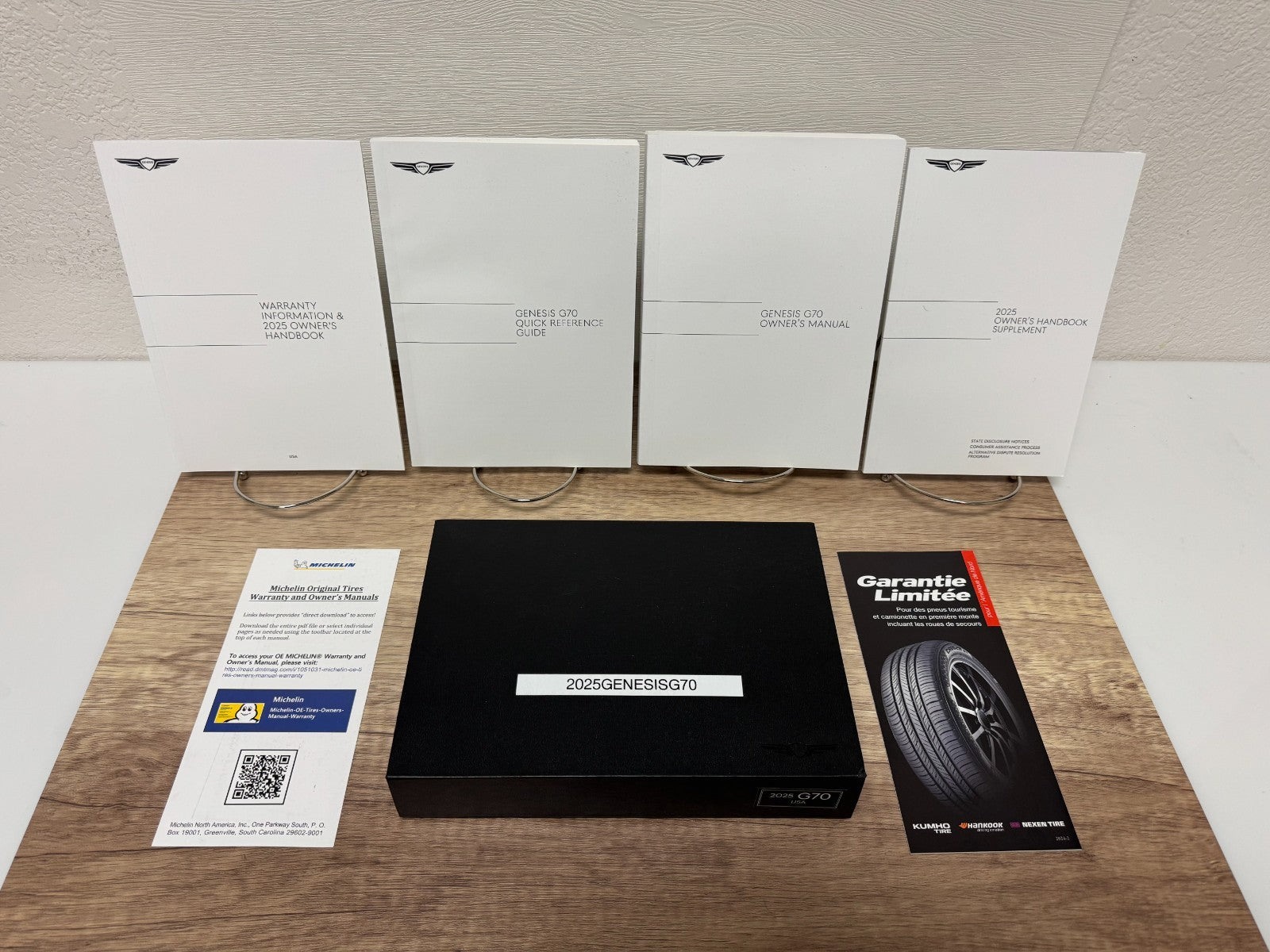 2025 Genesis G70 Genuine OEM Owner's Manual Set w/Protective Case