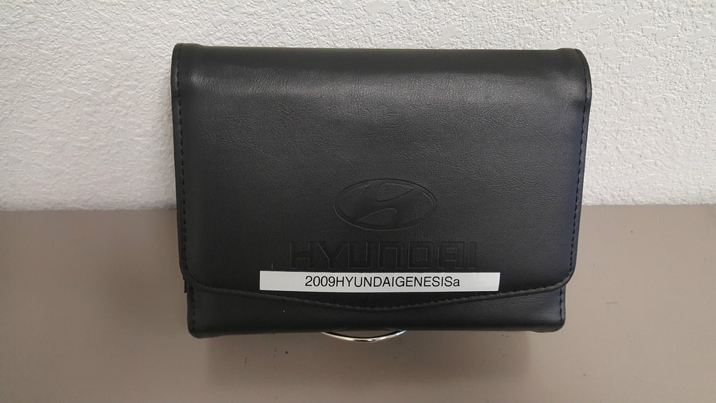 2009 Hyundai Genesis Genuine OEM Owner's Manual Set w/Leather Case-Free Shipping