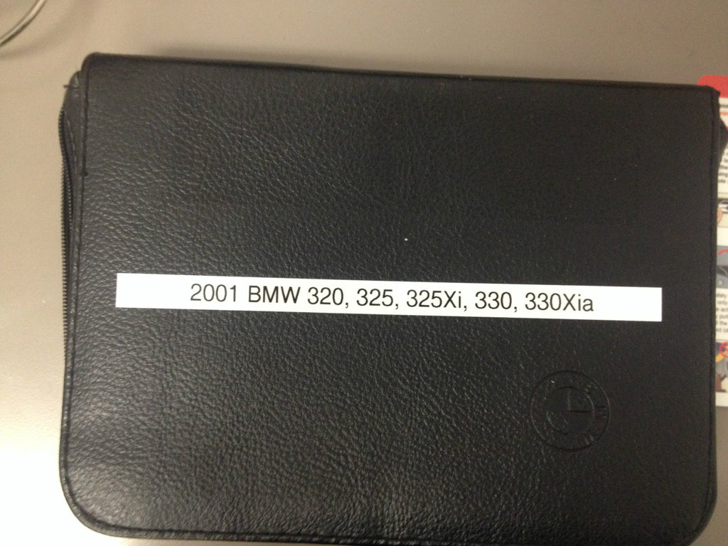 2001 BMW 320i 325i 325xi 330i 330xi Genuine OEM Owner's Manual Set w/BMW Case
