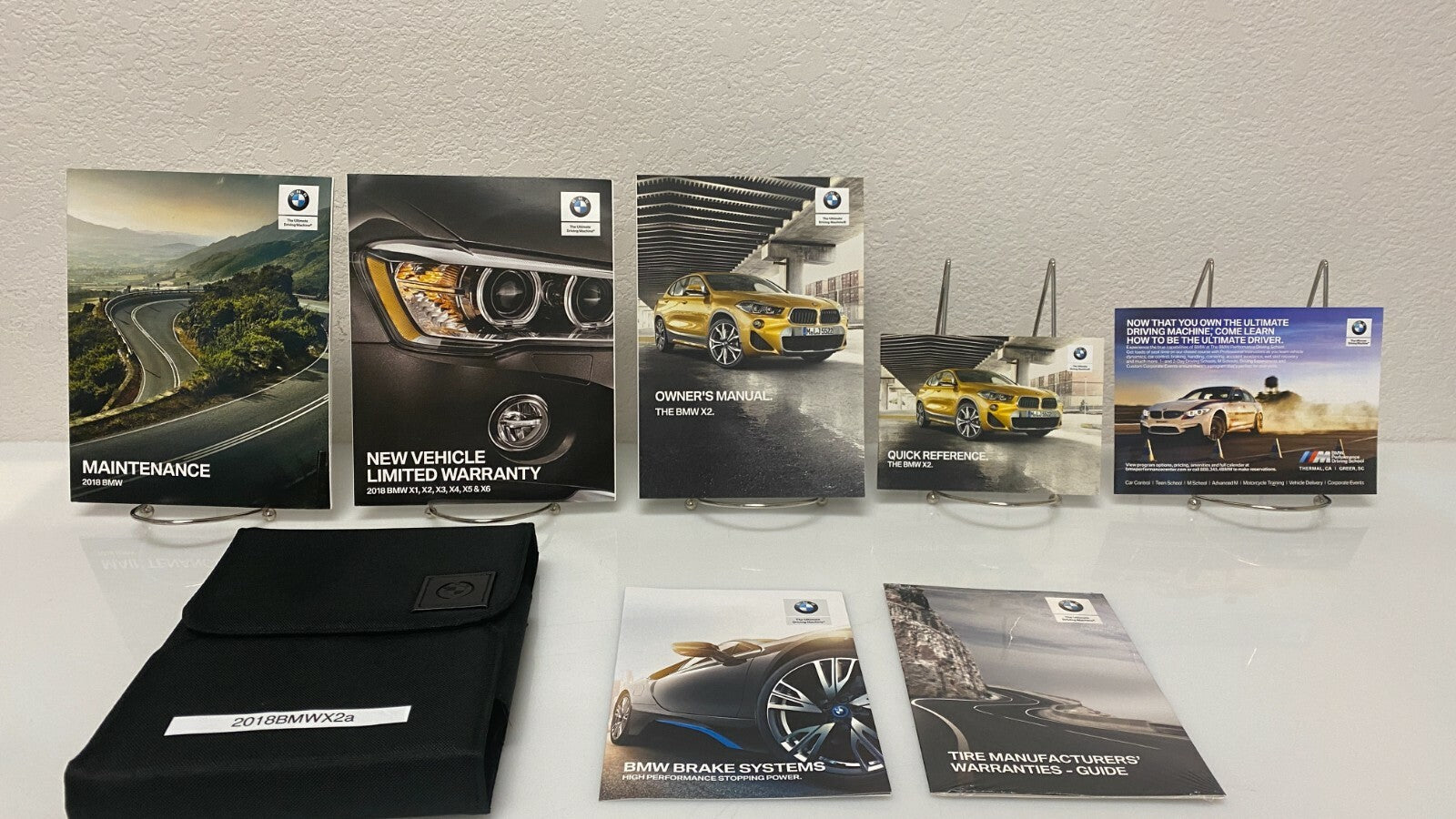 2018 BMW X2 xDrive28i sDrive28i Genuine OEM Owner's Manual Set w/BMW Case