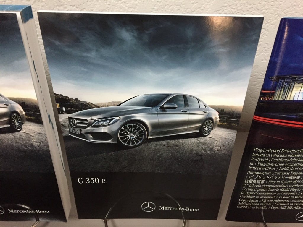 2016 Mercedes-Benz C-Class C350e Hybrid Sedan Genuine OEM Owner's Manual Set