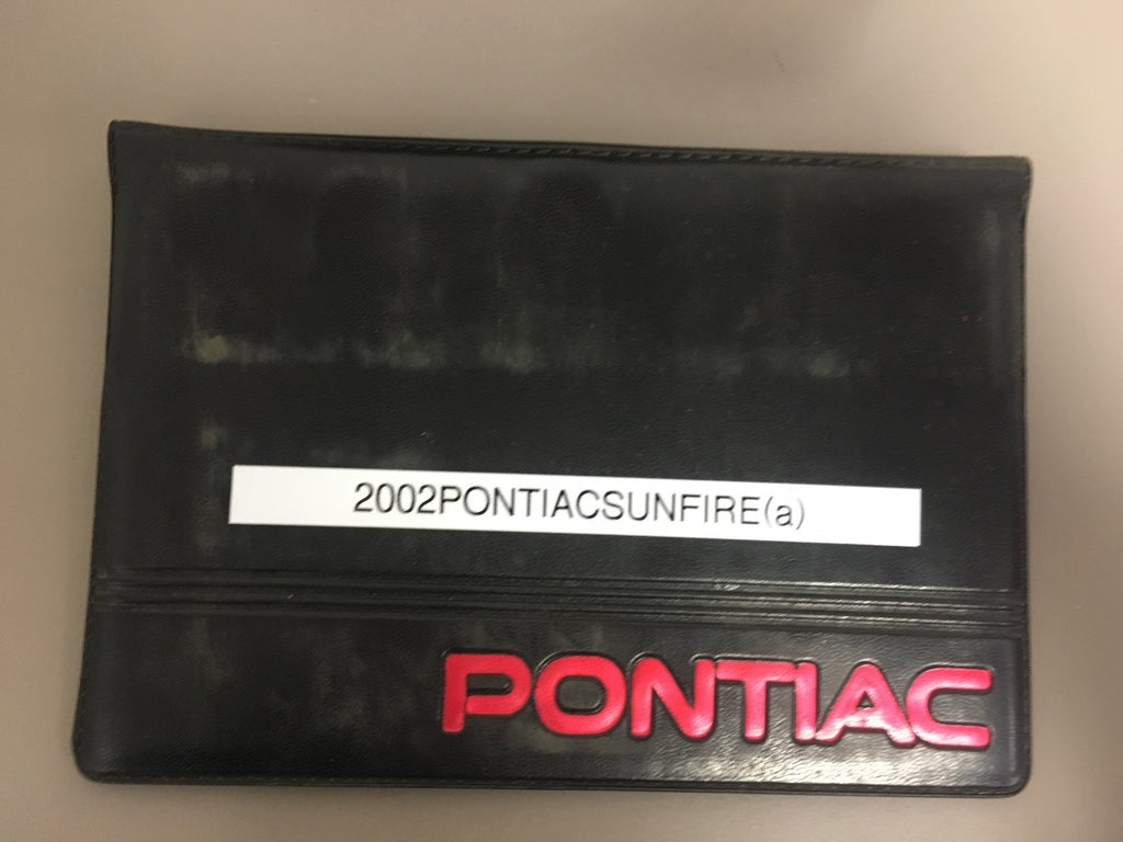 2002 Pontiac Sunfire Genuine OEM Owner's Manual Set with Case-Free Shipping!