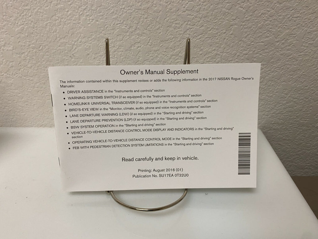 2017 Nissan Rogue Genuine OEM Owner's Manual Set W/Case & Free Shipping!