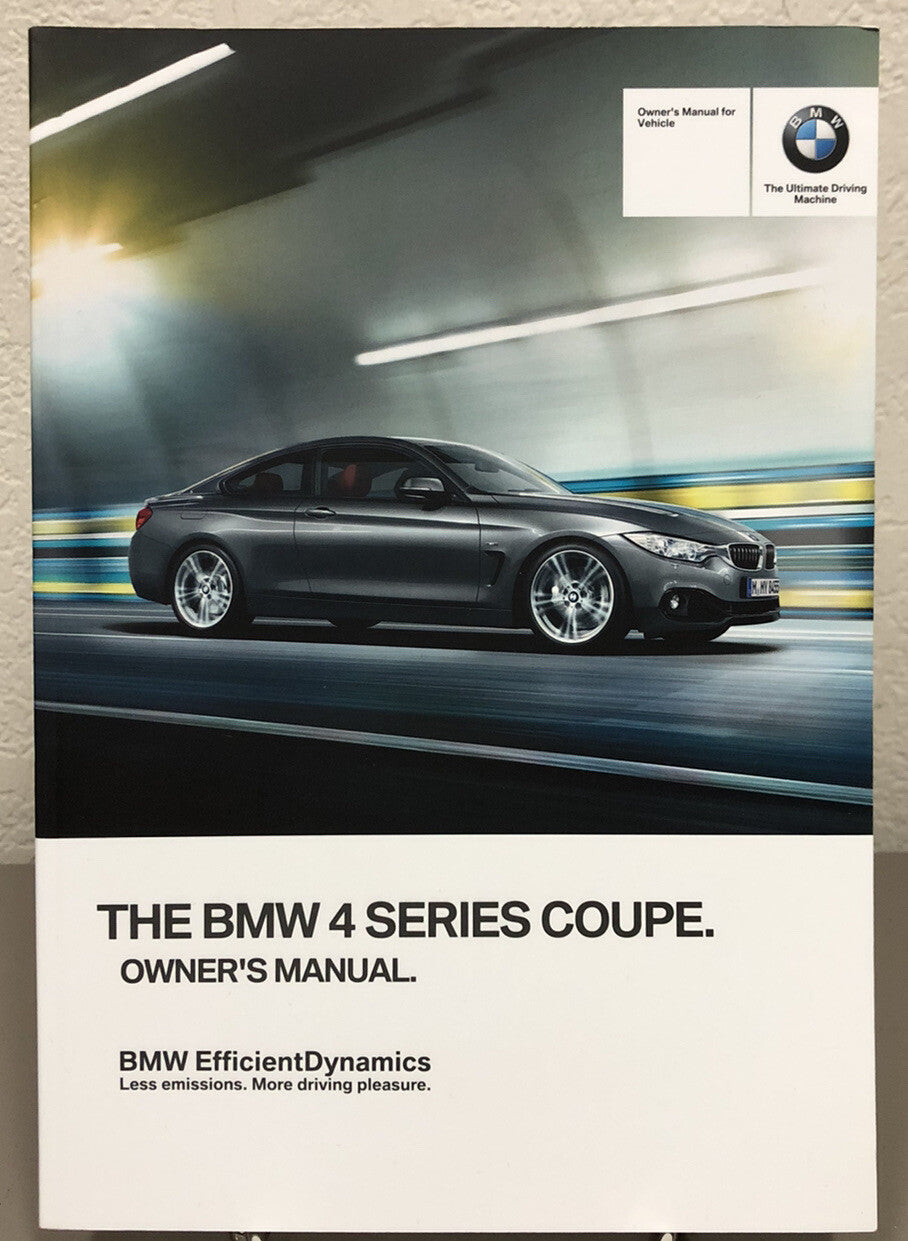 2014 BMW 4 Series Coupe 428i 435i xDrive OEM Owner's Manual Set w/Bonus Key FOB