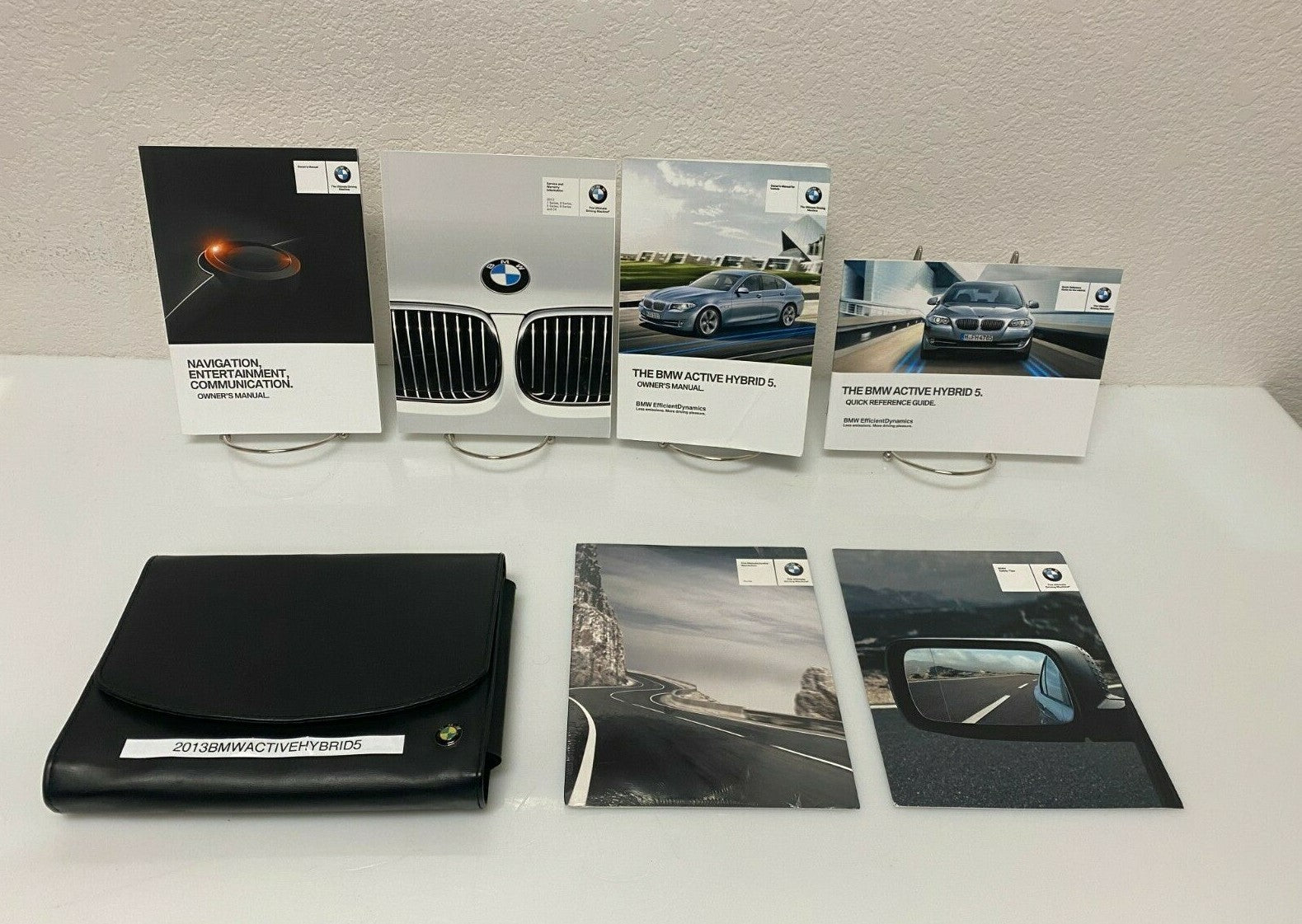 2013 BMW Active Hybrid 5 OEM Owner's Manual w/Case --- Free shipping!!!