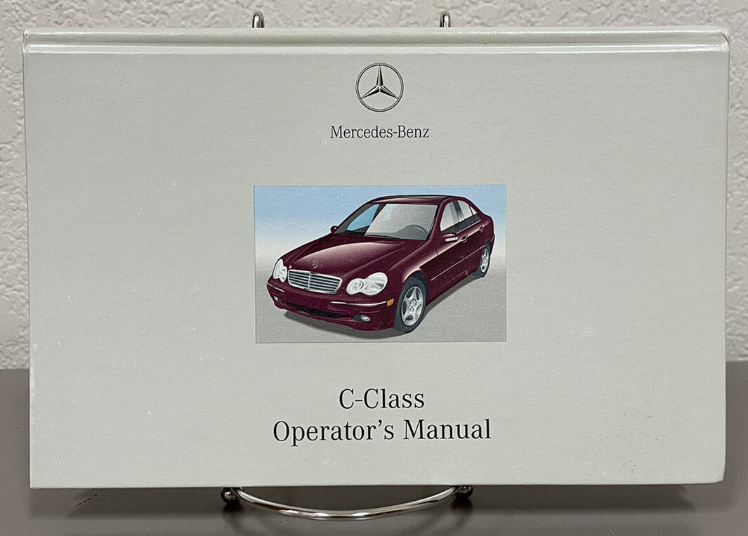 2002 Mercedes-Benz C-Class C240 C320 C32AMG Genuine OEM Owners Manual Set w/Case