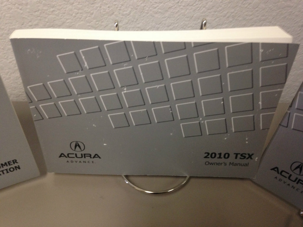 2010 Acura TSX Genuine OEM Owner's Manual Set w/Technology Manual & Acura Case