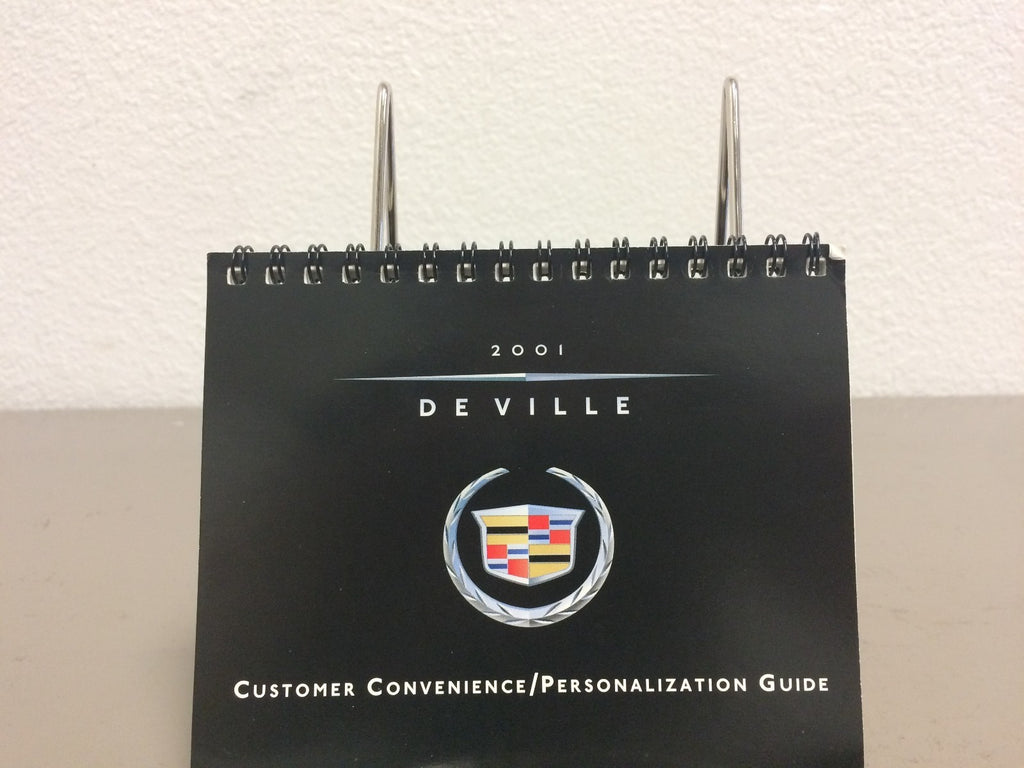 2001 Cadillac DeVille Genuine OEM Owner's Manual Set w/Case and Key FOB