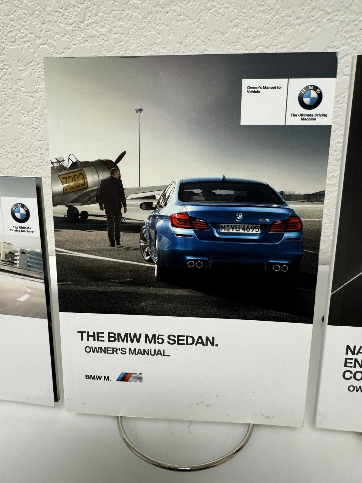 2013 BMW M5 Genuine OEM Owner's Manual Set w/Navigation and BMW "M" Case