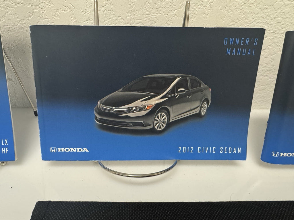 2012 Honda Civic Sedan Genuine OEM Owner's Manual Set w/Case