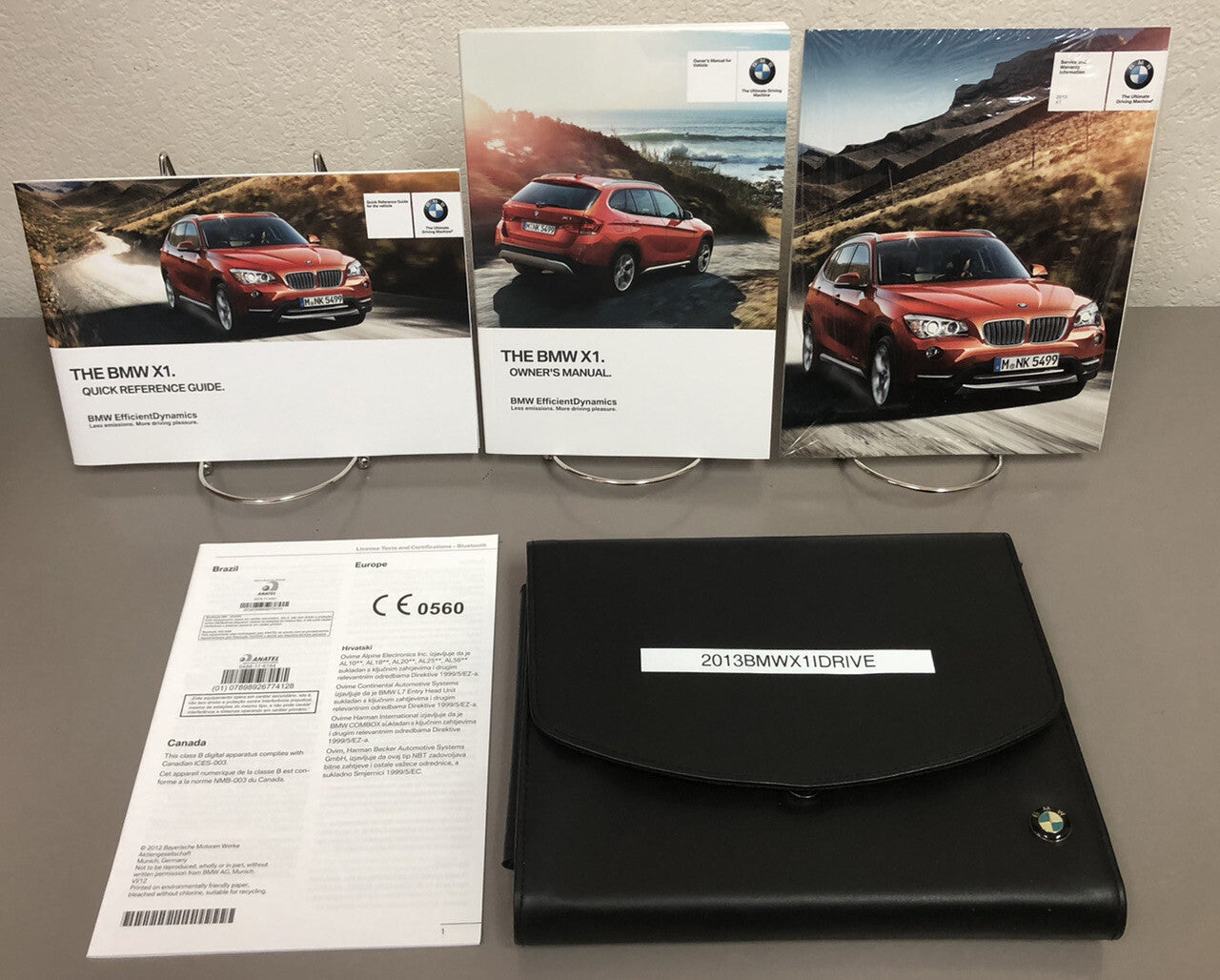 2013 BMW X1 sDrive28i xDrive28i xDrive35i OEM Owner's Manual w/iDrive Navigation