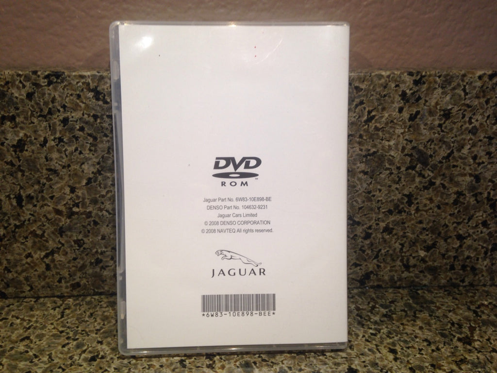 2008 2009 Jaguar XF Series Navigation DVD Map 2 Disc Set w/Case 6W93-10E898-BE