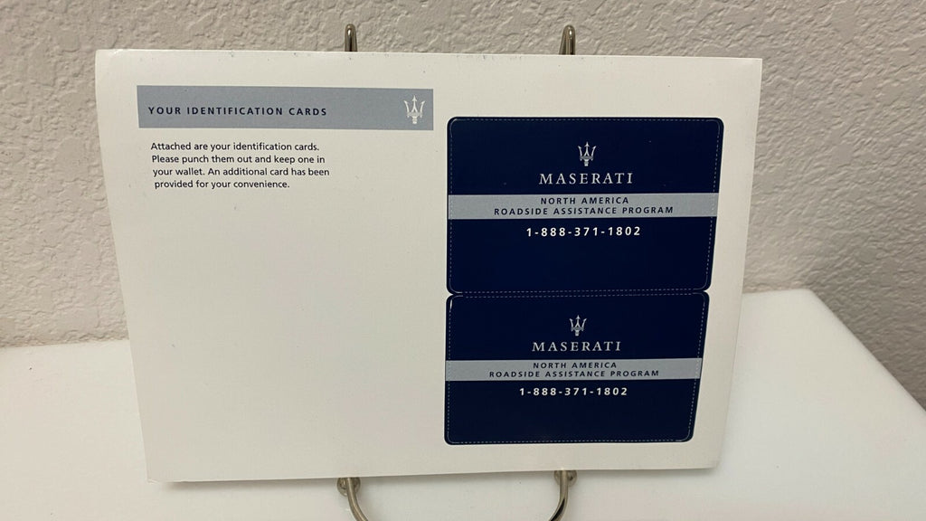 2020 Maserati Ghibli Genuine OEM Owner's Manual Quick Reference Guide w/case