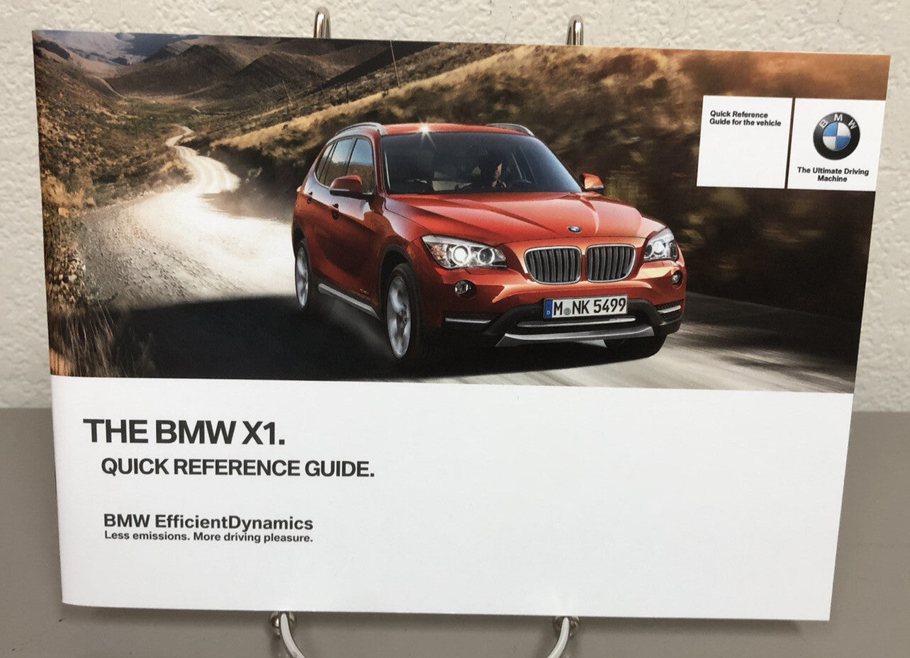 2014 BMW X1 sDrive28i xDrive28i xDrive35i OEM Owner's Manual w/iDrive Navigation