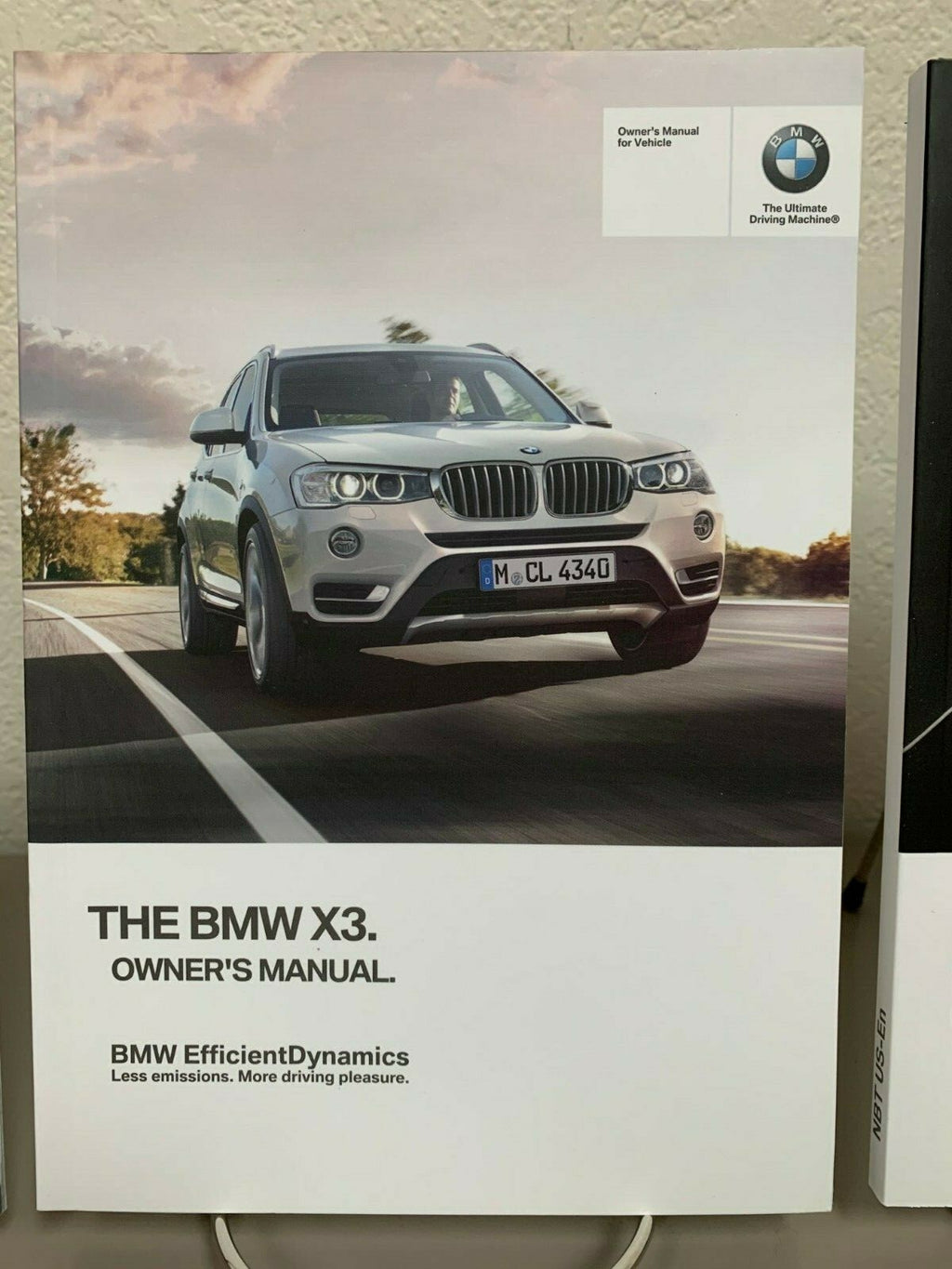 2016 BMW X3 Genuine OEM Owners Manual Set w/BMW Case, Nav Manual & Bonus Key FOB