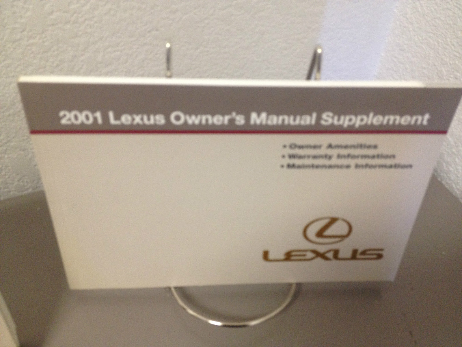 2001 Lexus ES 300 Genuine OEM Owner's Manual Set w/Case -- Free Shipping!