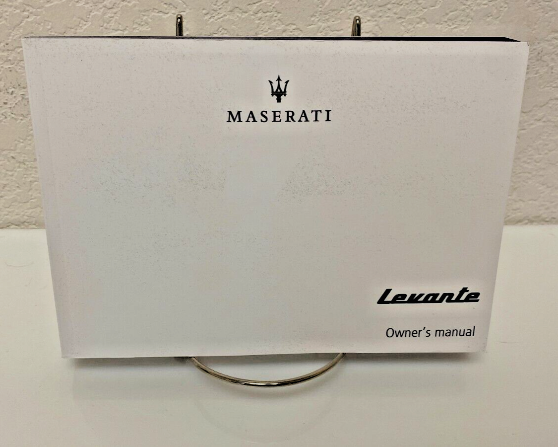 2021 Maserati Levante Genuine OEM Owner's Manual w/Logo Case and Free Shipping!!