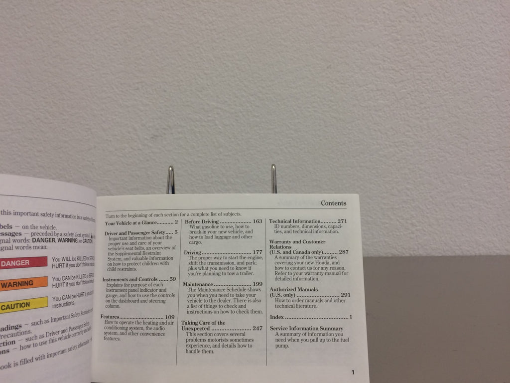 2004 Honda Accord Sedan Genuine OEM Owner's Manual w/Case--Free Shipping!