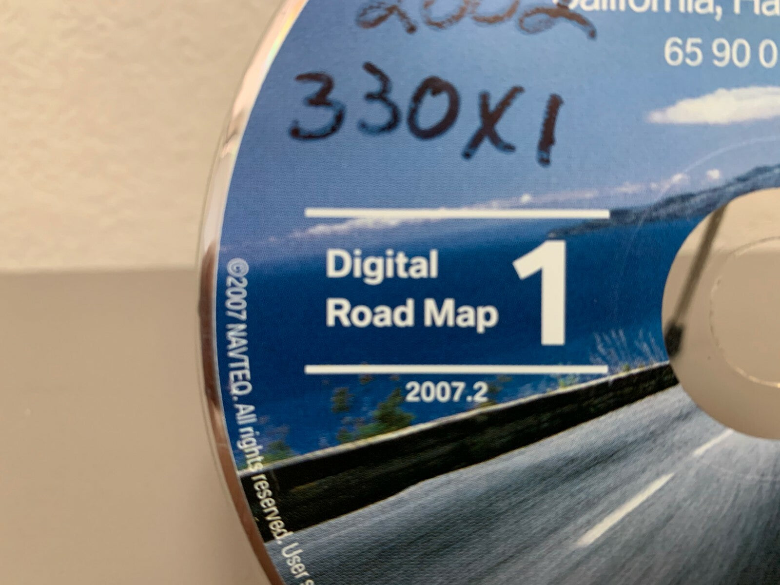 2007 BMW OEM Navigation Disc Digital Road Map 1 - CA HI & NV P/N 65 90 0 426 556