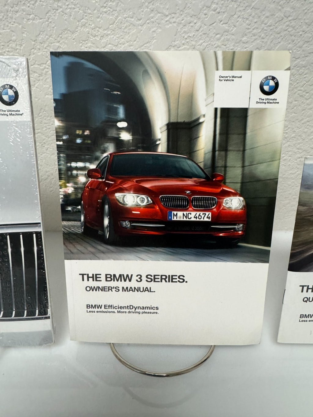 2012 BMW 3 Series Coupe/Convertible Owner's Manual w/BMW Case & iDrive/Navi