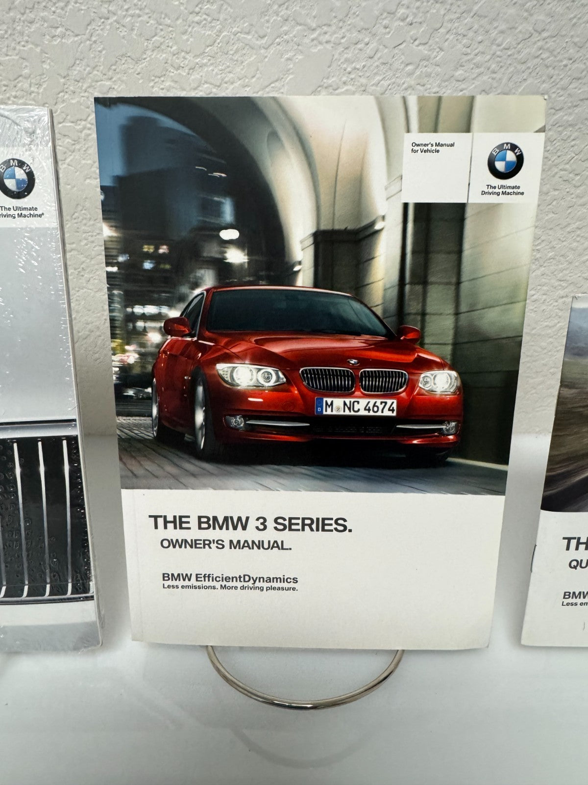 2012 BMW 3 Series Coupe/Convertible Owner's Manual w/BMW Case & iDrive/Navi