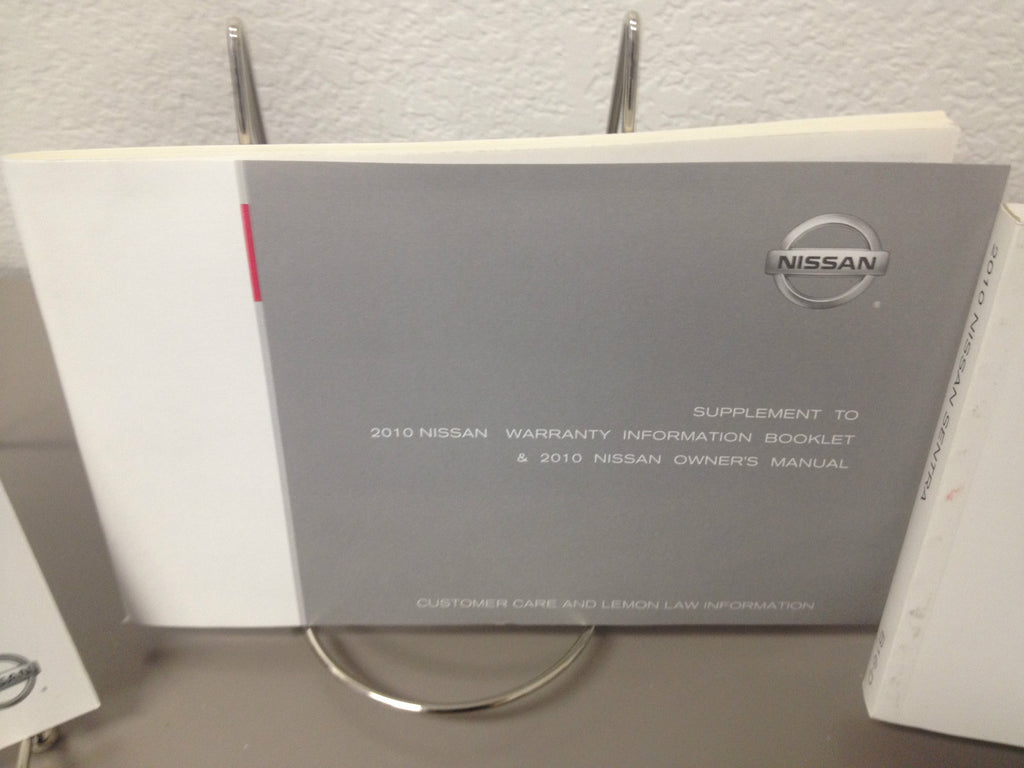 2010 Nissan Sentra Genuine OEM Owner's Manual with Case--Fast Free Shipping