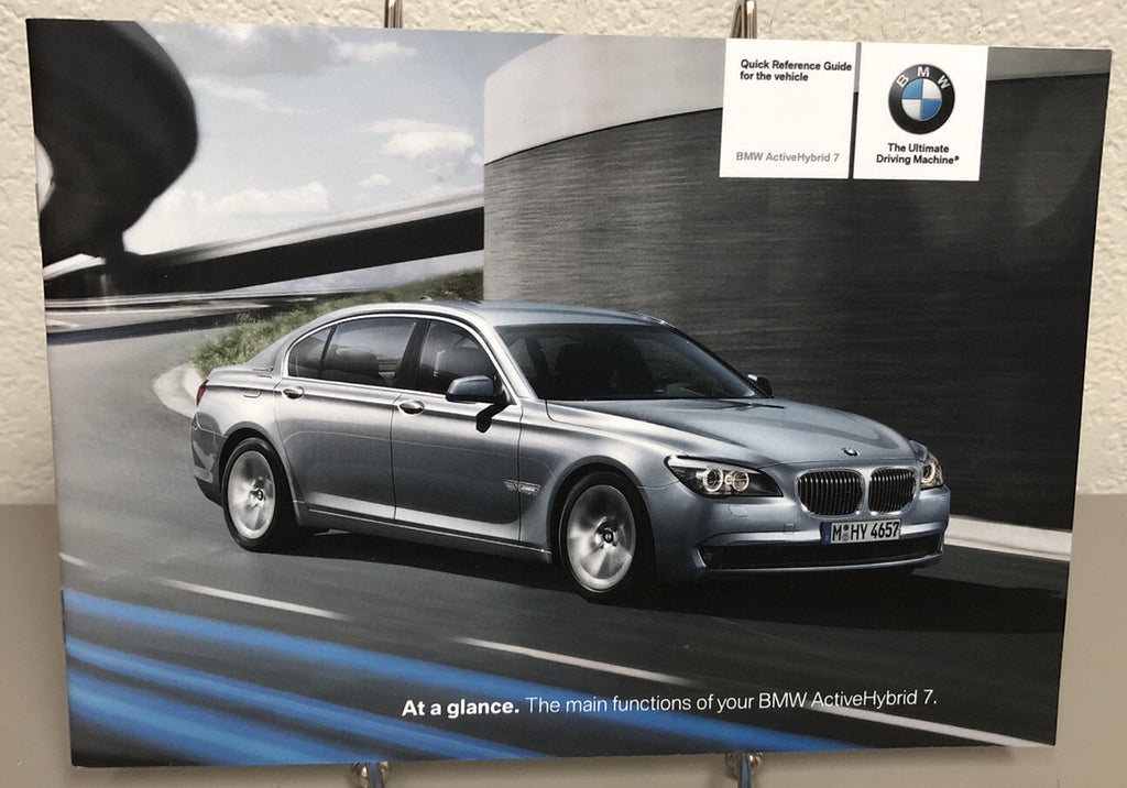2011 BMW Active Hybrid 7 7L OEM Owner's Manual w/ Factory Sealed Supplements