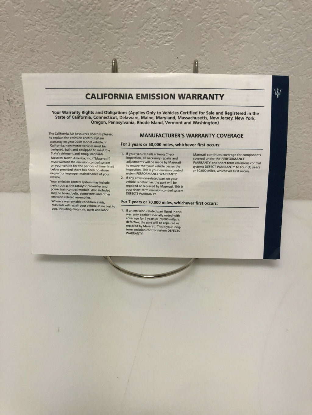 2020 Maserati Levante Genuine OEM Owner's Manual w/Logo Case and Free Shipping!!