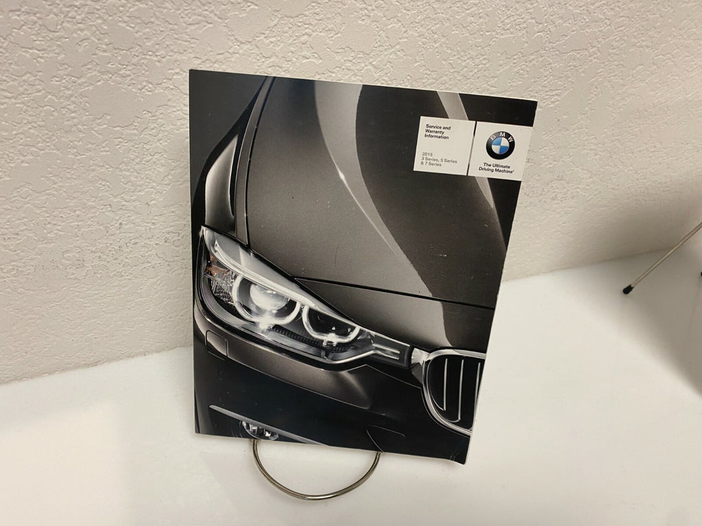 2015 BMW 5 Series Sedan 528i 535i 550i 535d xDrive OEM Owner's Manual w/Case