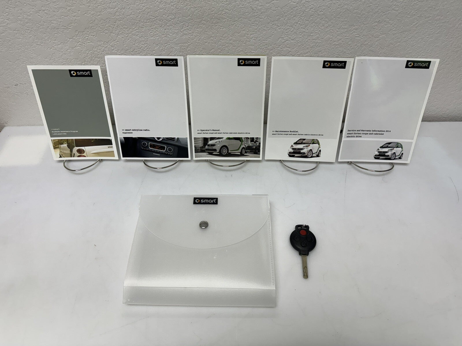 2014 Smart ForTwo Electric Car Owners Manual w/Bonus Key FOB-Genuine OEM