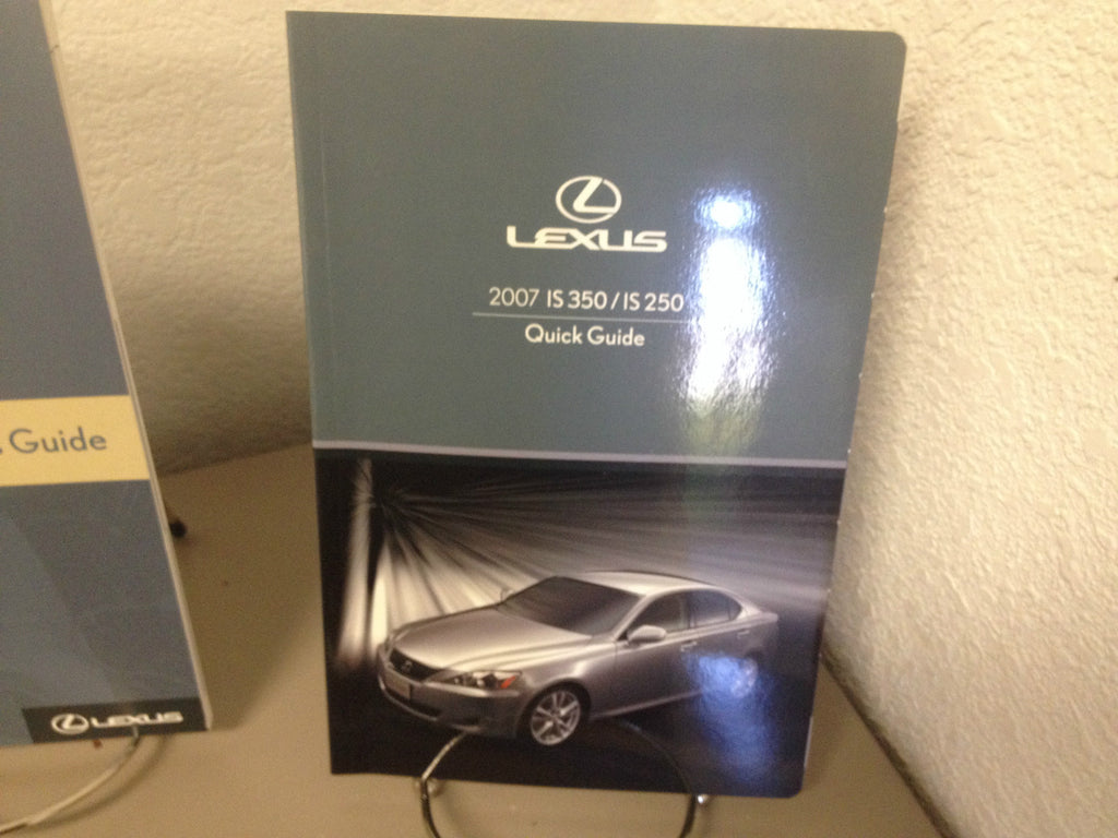 2007 Lexus IS250 IS350 Genuine OEM Owner's Manual Set w/Navi Manual & Lexus Case