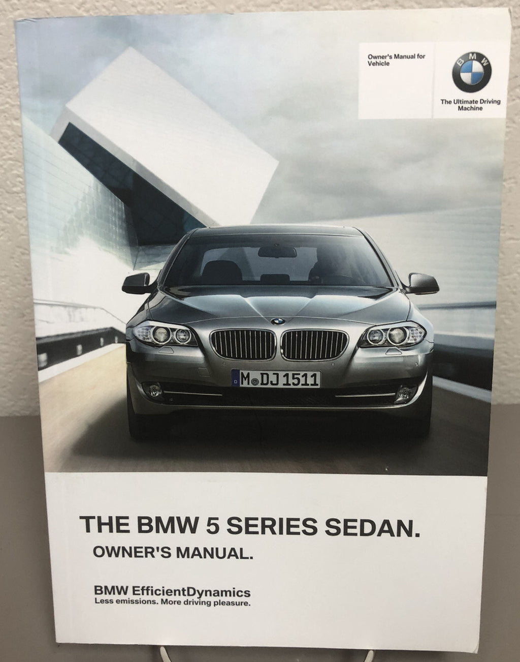 2012 BMW 5-Series Sedan 528i 535i 550i xDrive OEM Owner's Manual Set w/BMW Case